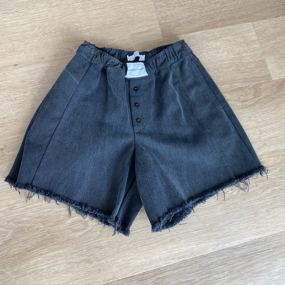 Ksenia Schnaider boyfriend denim mini shorts in XS